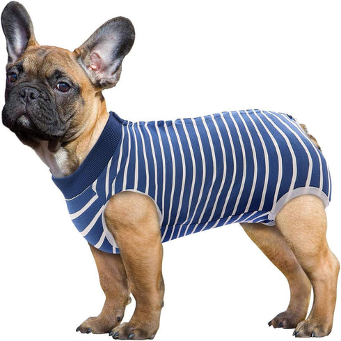 SAWMONG Blue Dog Recovery Suit, Post-Surgery Onesie for Female Dogs, XX-Large Size