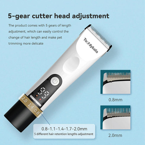 Dog Clippers with 33 Tooth Blade | Adopting Sheep Shears Standards | 2200mAh Rechargeable Cordless Clippers for Dogs,