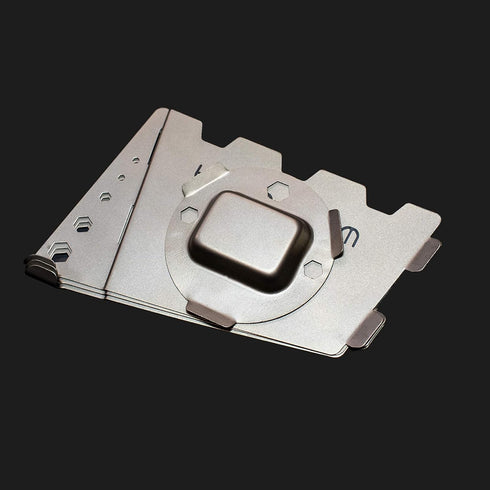 Titanium Solid Fuel Stove with Integrated Wind Shield