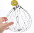 2Pcs Counterweight 7.87X7.87X7.08In Hemoton Wire Mesh Crab Trap Cage with Auto-Opening Bait Pin and Reusable Crab
