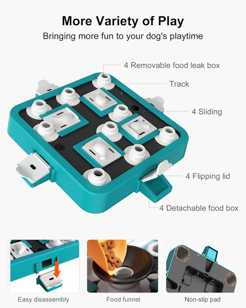 Dog Puzzle Toys, Level 3 Interactive Toys for Boredom | Funny Feeding Toy for IQ Training and Treat Dispensing
