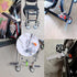 UtySty 2 Pack Commode Fishing Chairs Foot Pegs Tall Directors Chairs Footrest Pedals for Casting Platform Boat Fishing