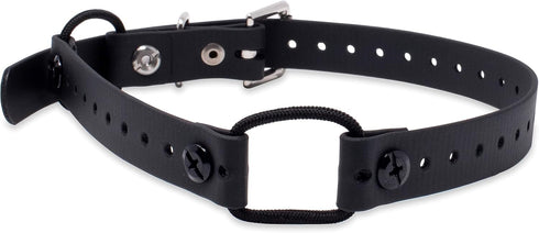 Educator Extra Small Dog Mini Double Bungee Collar, Biothane, Waterproof, Adjustable, 3/4-Inch, Black