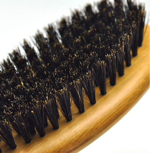Patina Dog Cat Brush for Shedding, Natural Bamboo Boar Bristles, Pet Grooming Supplies for Dogs Cats