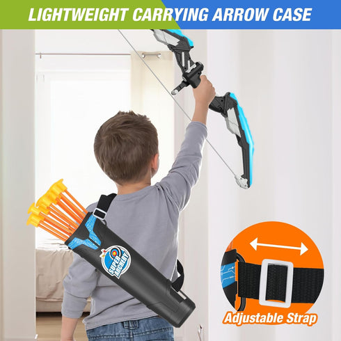 2 Pack Set 24 1 6 2 4-8 HYES Bow and Arrow for Kids, LED Light Up Archery with Suction Cup Arrows, Standing Target