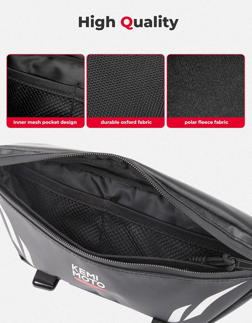 KEMIMOTO Universal Waterproof Motorcycle Handlebar Bag - Front Storage Bag for Sur-Ron Light Bee X & Talaria Sting