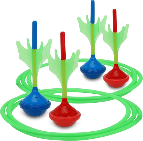 Set Set JOYIN Lawn Darts Game for Kids and Adults - Glow in The Dark Outdoor Lawn Games for Adults and Family, Soft Tip