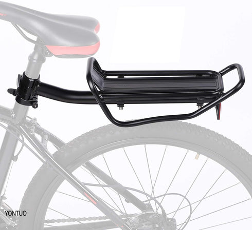 Rear Bike Rack with Quick Release Camp - Retractable Aluminum Alloy Bicycle Cargo Rack for 26"-29" Frames