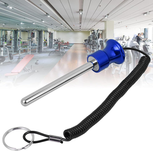 Weight Stack Pin, Aluminium Alloy Head Magnetic Weight Pin with Pull Rope for Strength Training Equipment