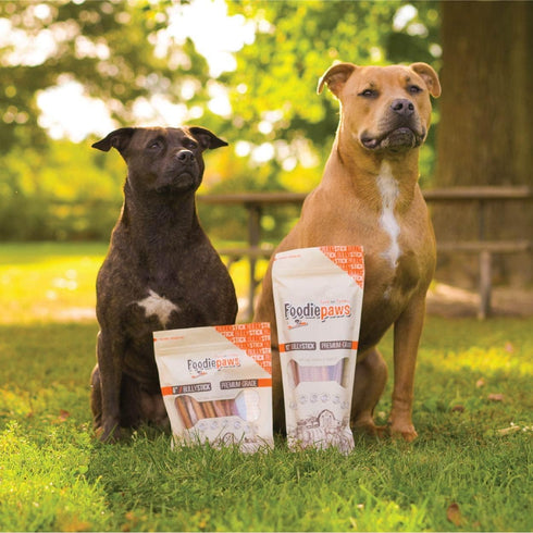 6 Inch 25 Pack FOODIEPAWS Thin Bully Sticks for Dogs, Bulk | All Natural, Grass-Fed Beef | High Protein, Rawhide-Free