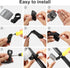Maitys 6 PCS Bike Front and Rear Reflectors Kit, Safety Warning Reflectors for Handlebar and Night Cycling