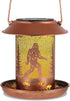 Bird Feeders for Outdoors, Solar Lanterns Waterproof Bigfoot Hanging Garden Decor for Yard, Patio, Lawn (Sasquatch