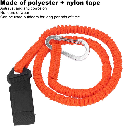 SUNGOOYUE Kayak Paddle Leash, Stretchable Kayak Paddle Lanyard with Polyester Nylon Straps for Fishing, Boating