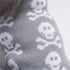 Skull Dog Sweater, Holiday Halloween Christmas Pet Clothes, Soft Comfortable, Grey