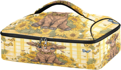 ALAZA Insulated Casserole Carrier for Hot or Cold Food, A Lovely Highland