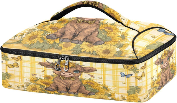 ALAZA Insulated Casserole Carrier for Hot or Cold Food, A Lovely Highland