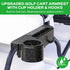 Xoxocos 1/1.25 Golf Cart Armrest with Cup Holder - Universal Fit for EZGO/Club Car/Yamaha Rear Seat, Fits Square Tube