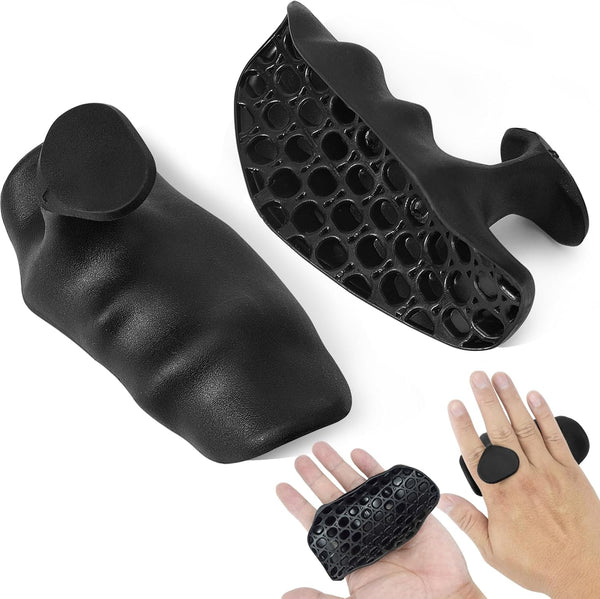 Krotour Rubber Gym Grips for Weights Training, Ergonomic Workout Grip for Weight Lifting