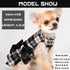 Small Dog Dress, Yorkie Sweater Girl Plaid Fleece Apparel for Chihuahua Cat, Cute Warm Puppy Clothes