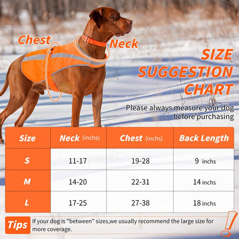 Reflective Dog Vest for Medium Large Dogs, High Visibility Safety Vest Harness with Dog Bell for Training & Safety