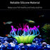 Uniclife Coral Artificial Decoration, Glowing Effect Silicone Ornament for Fish Tank Aquarium, Yellow