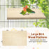 11.8 7.8 Inches 2 kathson x Large Bird Perch, PCS Natural Wooden Parrot Stand Platform, Parakeet Rectangle Stand Perch