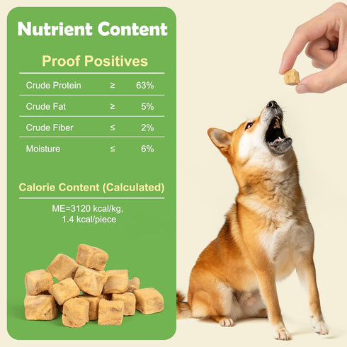 MON2SUN 6oz Freeze Dried Salmon Cat and Dog Treats, Single Ingredient Natural and Healthy Dog Snacks, High Protein