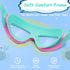Vvinca Kids Swim Goggles, 2024 Upgraded Design with Ear & Nose Plug, Wide View Anti-Fog No Leak Water Pool Goggle for