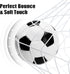 Size 5 Soccer Balls with Pump, Indoor Outdoor Sports Play Balls for Kids Teens Youths Adults (White and Black 2 Pcs)