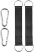 Pair of Outdoor Hanging Straps with Carabiner - Holds 150kg/330lbs, Straps Hanging Kit for Camping, Gym Bar Attachments