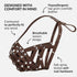 CollarDirect Leather Dog Muzzle for Boxer, English American Bulldog - Adjustable, Breathable, Anti-Barking (Brown)
