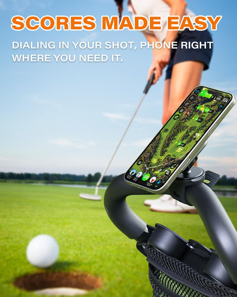 A2C 3-in-1 Golf Gifts for Men Magnetic Phone Holder for Golf Cart, Push Cart, Steering Wheel Phone Mount, Golf Cart