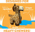 Spunky pup MEGA Tough Plush Toys for Aggressive Chewers - Durable, Triple-Layered Dog Chew Toys with Squeaker - Ideal