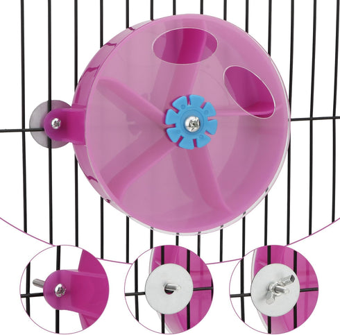 Hypeety Bird Parrot Foraging Toy, Creative Seed Food Ball Rotate Wheel for Parrot, Parakeet & Cockatiel