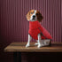 ROZKITCH Dog Winter Coat, Soft Pullover Pajamas, Windproof Cold Weather Jacket for Small Medium Large Dogs (Bright Red,