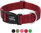 Hyhug Dog Collar for Large Dogs - Heavy Duty Red, Quick Release Nylon Buckle, Adjustable & Durable
