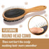 KylePet Dog Brush - Double Sided Slicker Brush with Bamboo Handle for Long Hair Pets, Grooming Comb for Shedding