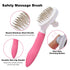 Dog Brush with Release Button - Self-Cleaning Slicker Brush for Grooming, Shedding, Massaging, Pink