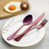 VANDBAO Portable Travel Utensils - 9 Pieces Reusable Silverware Set with Case for Camping and Picnics