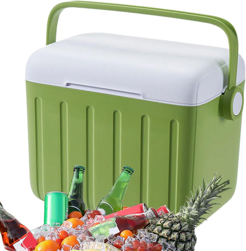 Generic 6L Pack Insulated Camping Cooler Portable Cooling Chest with Ice | Soft-Sided Fridge Bag for Road Trips