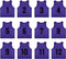Set of 12 Numbered (1-12) Soccer Vests/Sport Pinnies/Training Bibs with Free Carry