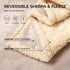 Waterproof Pet Blanket, Liquid Pee Proof Cover for Sofa Bed Couch, Reversible Sherpa Fleece Protector for Small Medium