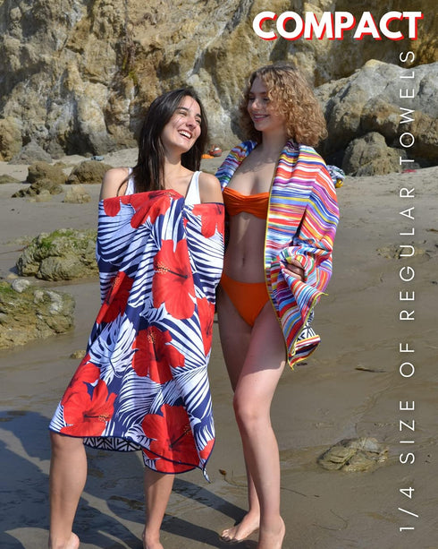 71x35 ECCOSOPHY Microfiber Beach Towel - Sand Free Towels are Quick Dry, Light Weight, Super Absorbent - Perfect Pool