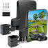 Golf Cart Side Mirrors - Universal Folding Rear View Mirror for 0.75"-1.25" Square Rail, Fits EZGO and Club Car
