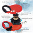 16ft Retractable Dog Leash for Large Dogs up to 44 lbs, Tangle-Free Nylon Tape, Red Dan M