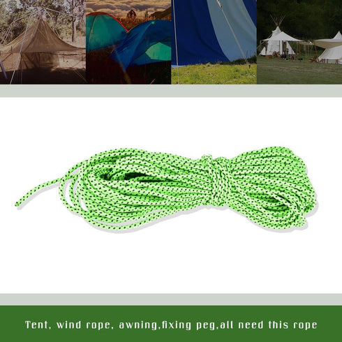Tent Rope - Outdoor Camping High Strength Polyester Reflective Guyline Cord for Tents and Accessories