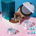 Ajcotahm 8 75 mm PCS Dog Food Can Covers Lids, Reusable Pet Food Can Covers, Plastic Transparent Tight Seal Lids