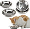4 Pcs Stainless Steel Cat Bowls - 5.5 Inches Metal Cat Food Bowls for Indoor Cats, Whisker Fatigue Design