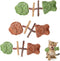 Generic 3pcs Purrident Dental Chew Toy for Cats, Creative Fish Bone Cat Toy