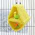 Wontee Bird Parrot Plush Hammock, Dual Layer Nest Shed for Parrot, Macaw, Budgies, Cockatiels (S, Yellow)